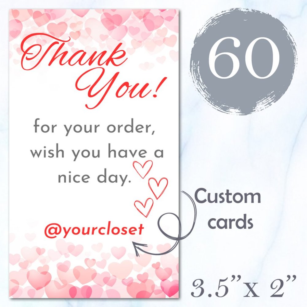 60 Thank You Cards